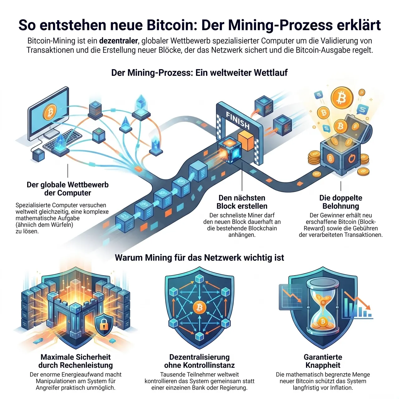 Bitcoin-Mining einfach erklärt